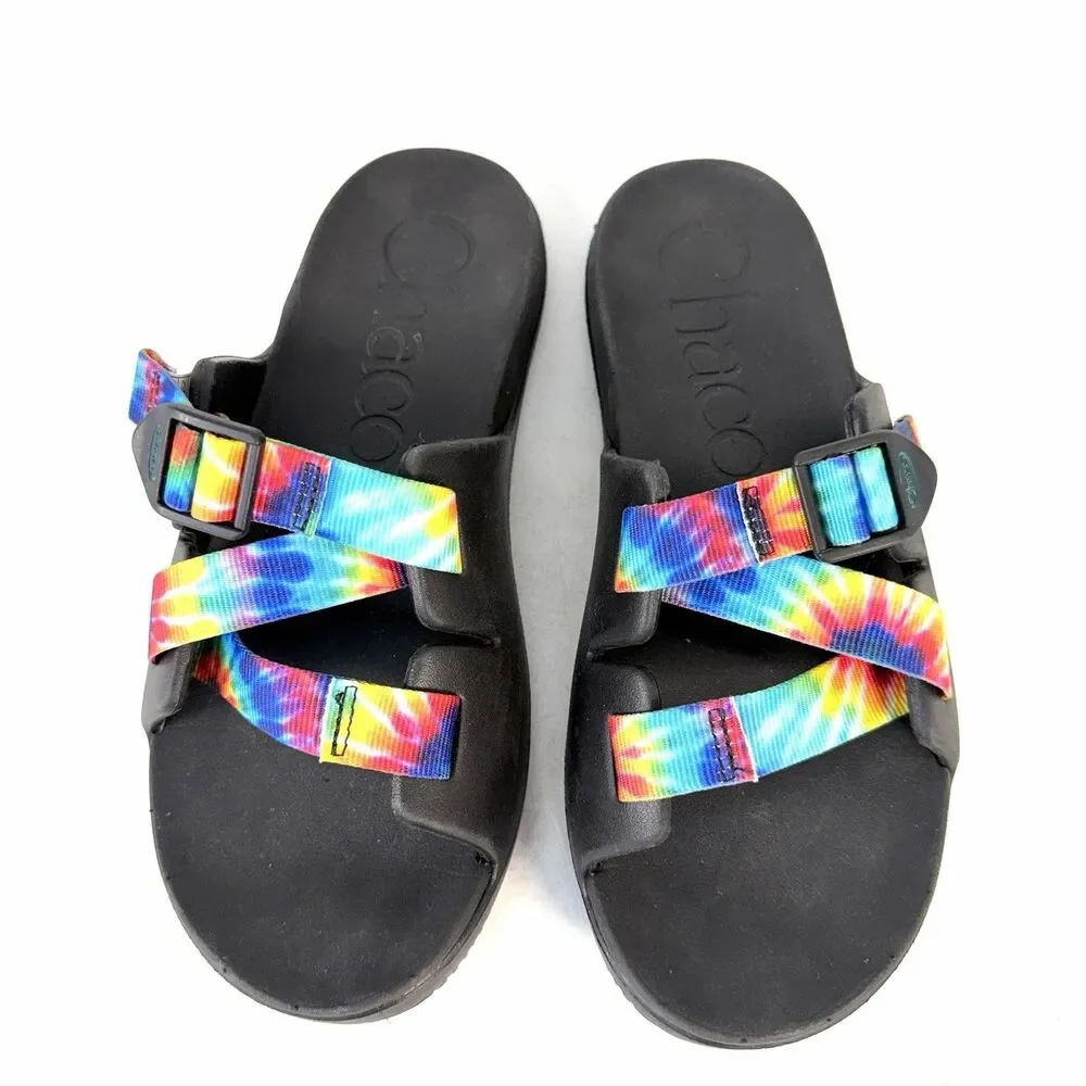 Chaco Chillos Kids Dark Tie Dye Sandals JCH180342 Kids Size US 6